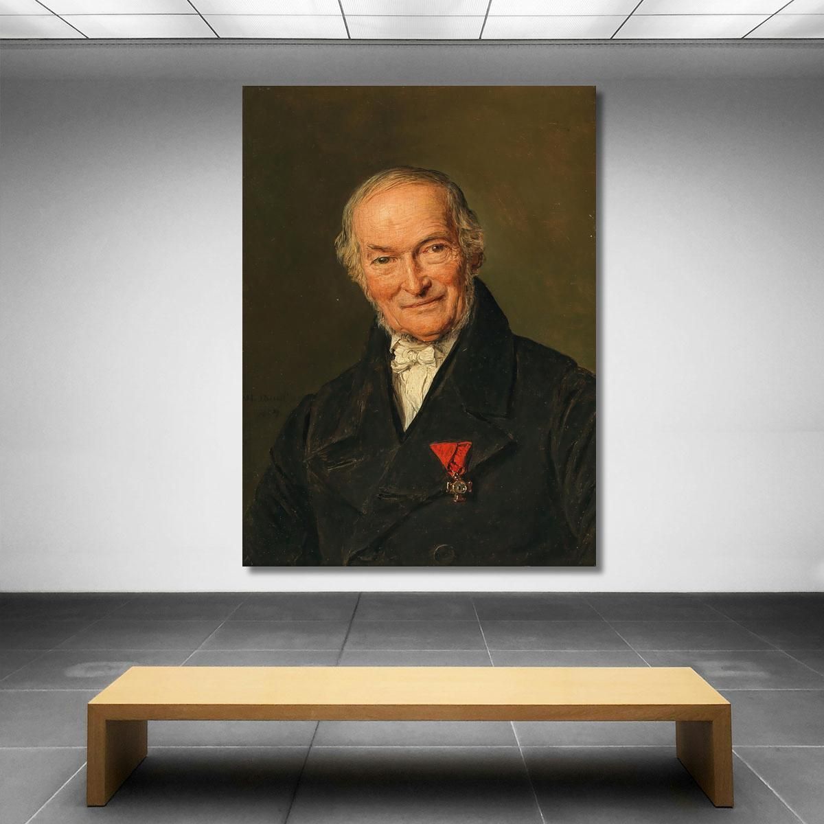 Portrait Of Franz Benoit Ferdinand Georg Waldmüller fgw87 canvas print 