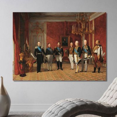Reception Of Grand Duke Alexander Nikolayevich By Prince Metternich In The Vienna Hofburg In 1839 Ferdinand Georg Waldmüller fg