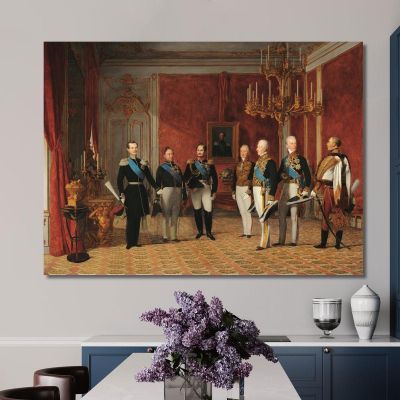 Reception Of Grand Duke Alexander Nikolayevich By Prince Metternich In The Vienna Hofburg In 1839 Ferdinand Georg Waldmüller fg