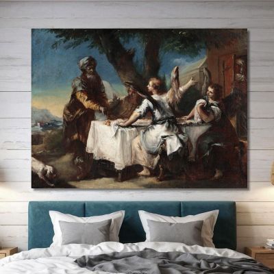 Abraham Welcoming The Three Angels Francesco Guardi fgr5 canvas print 