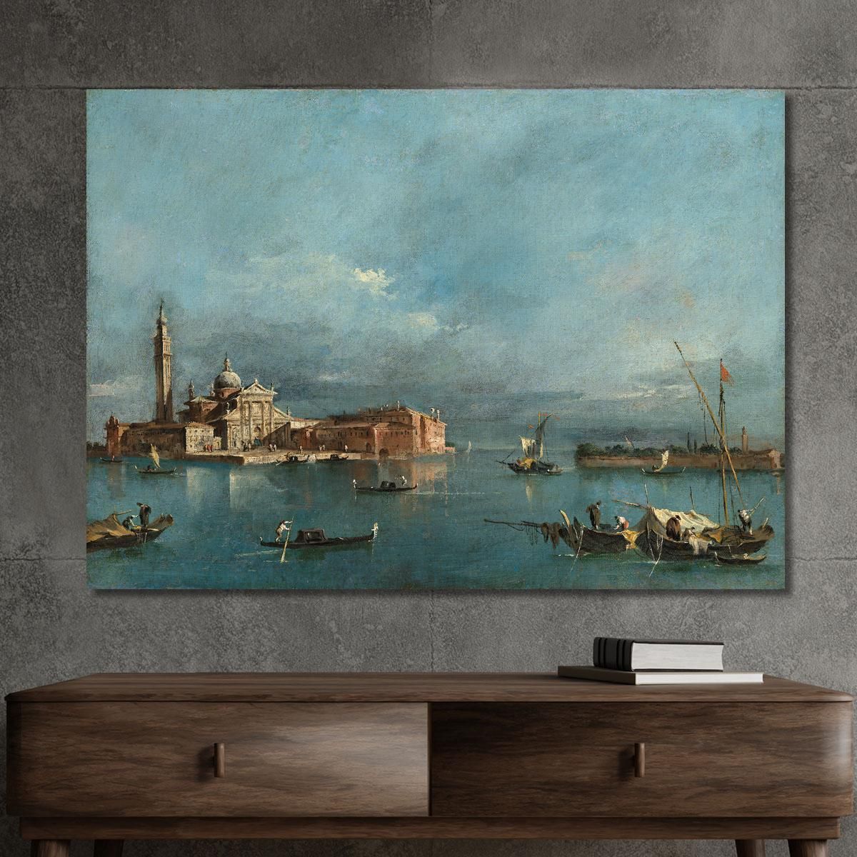 San Giorgio Maggiore With The Punta Della Giudecca Francesco Guardi fgr20 canvas print 