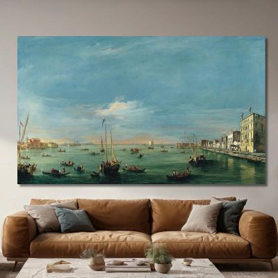 View Of The Giudecca Canal And The Zattere Francesco Guardi fgr50 canvas print 