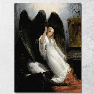 Death And The Maiden Horace Vernet hvr11 canvas print 
