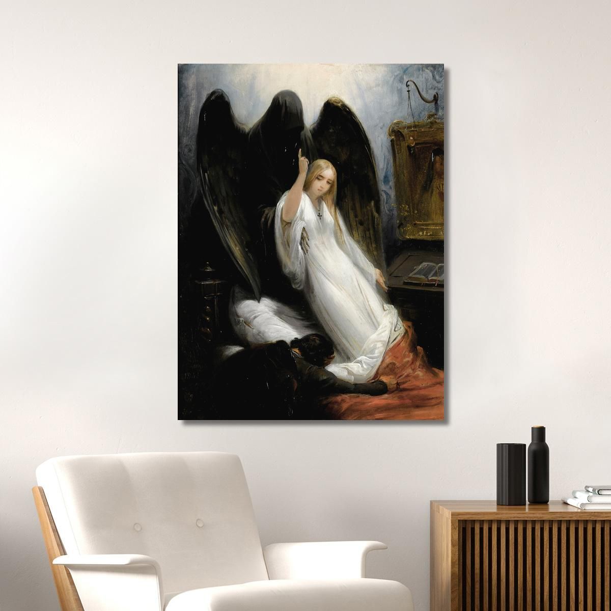 Death And The Maiden Horace Vernet hvr11 canvas print 