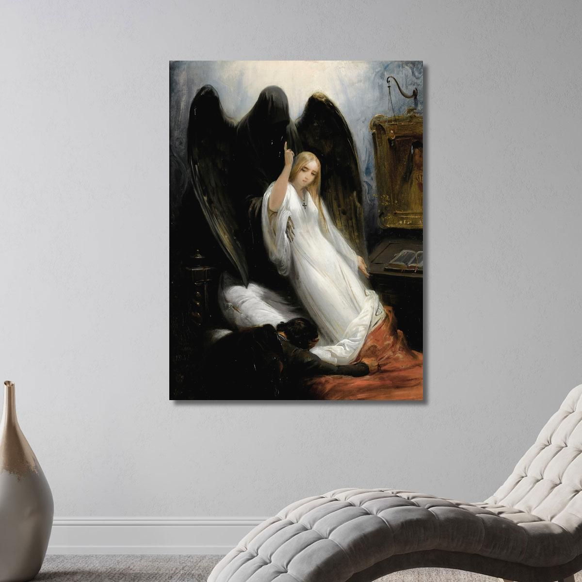 Death And The Maiden Horace Vernet hvr11 canvas print 