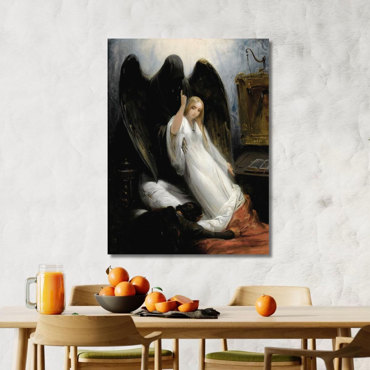 Death And The Maiden Horace Vernet hvr11 canvas print 