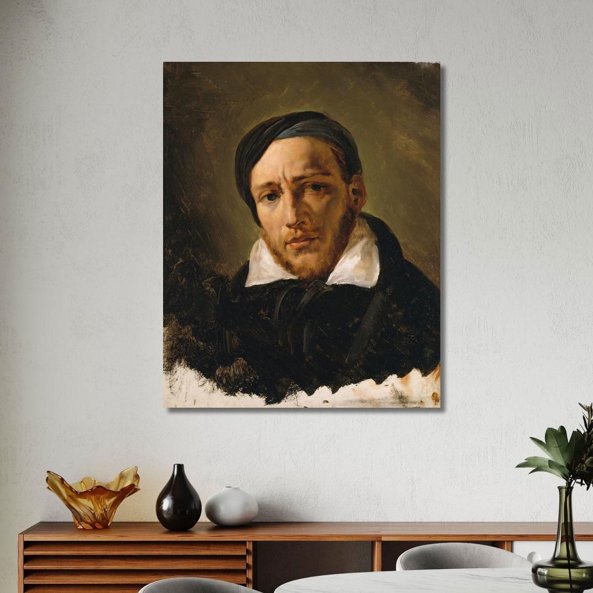 Jean-Louis-André-Théodore Gericault 1791 1824 Horace Vernet hvr16 canvas print 