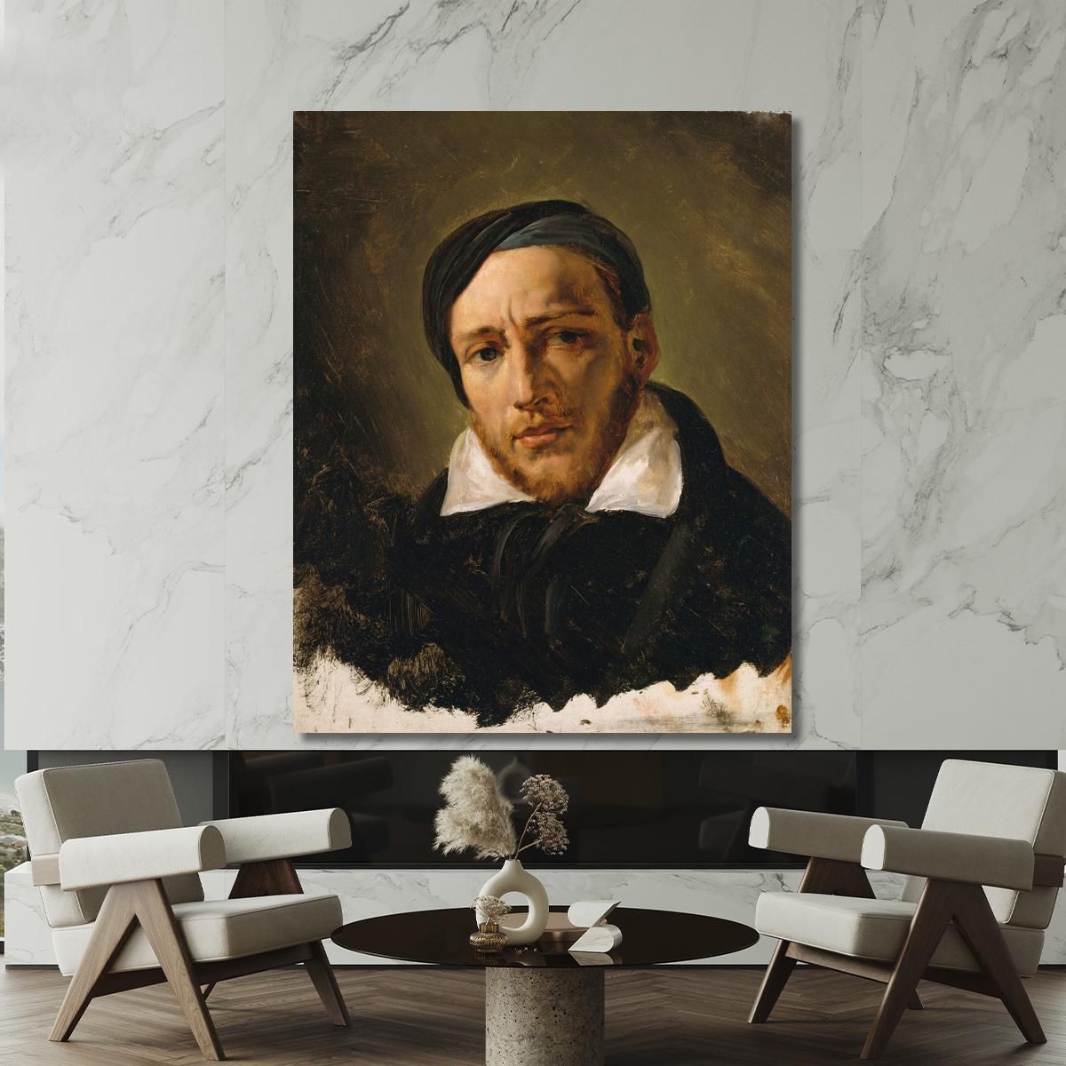 Jean-Louis-André-Théodore Gericault 1791 1824 Horace Vernet hvr16 canvas print 