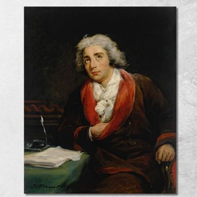 Portrait Of The Poet André Chénier 1762-1794 Horace Vernet hvr29 canvas print 
