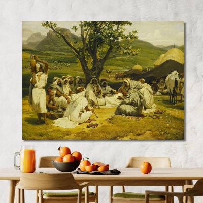 The Arab Tale-Teller Horace Vernet hvr34 canvas print 
