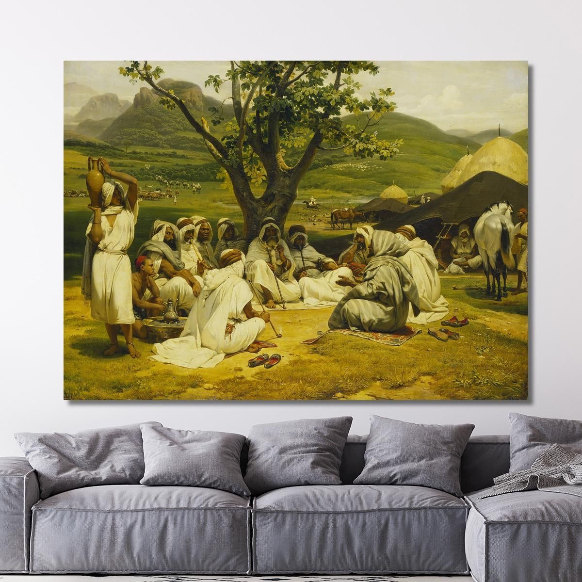 The Arab Tale-Teller Horace Vernet hvr34 canvas print 
