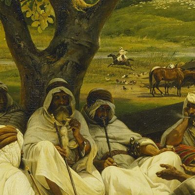 The Arab Tale-Teller Horace Vernet hvr34 canvas print
