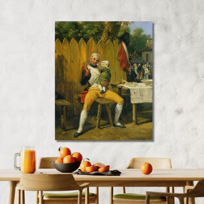 The Veteran At Home Horace Vernet hvr47 canvas print 