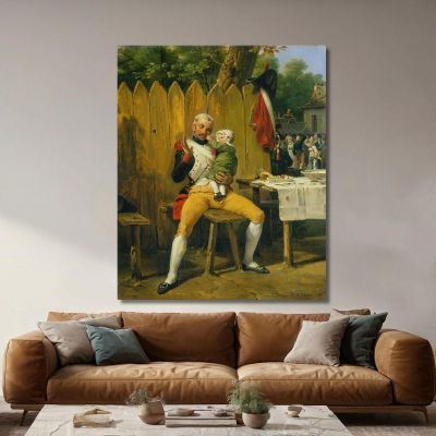 The Veteran At Home Horace Vernet hvr47 canvas print 