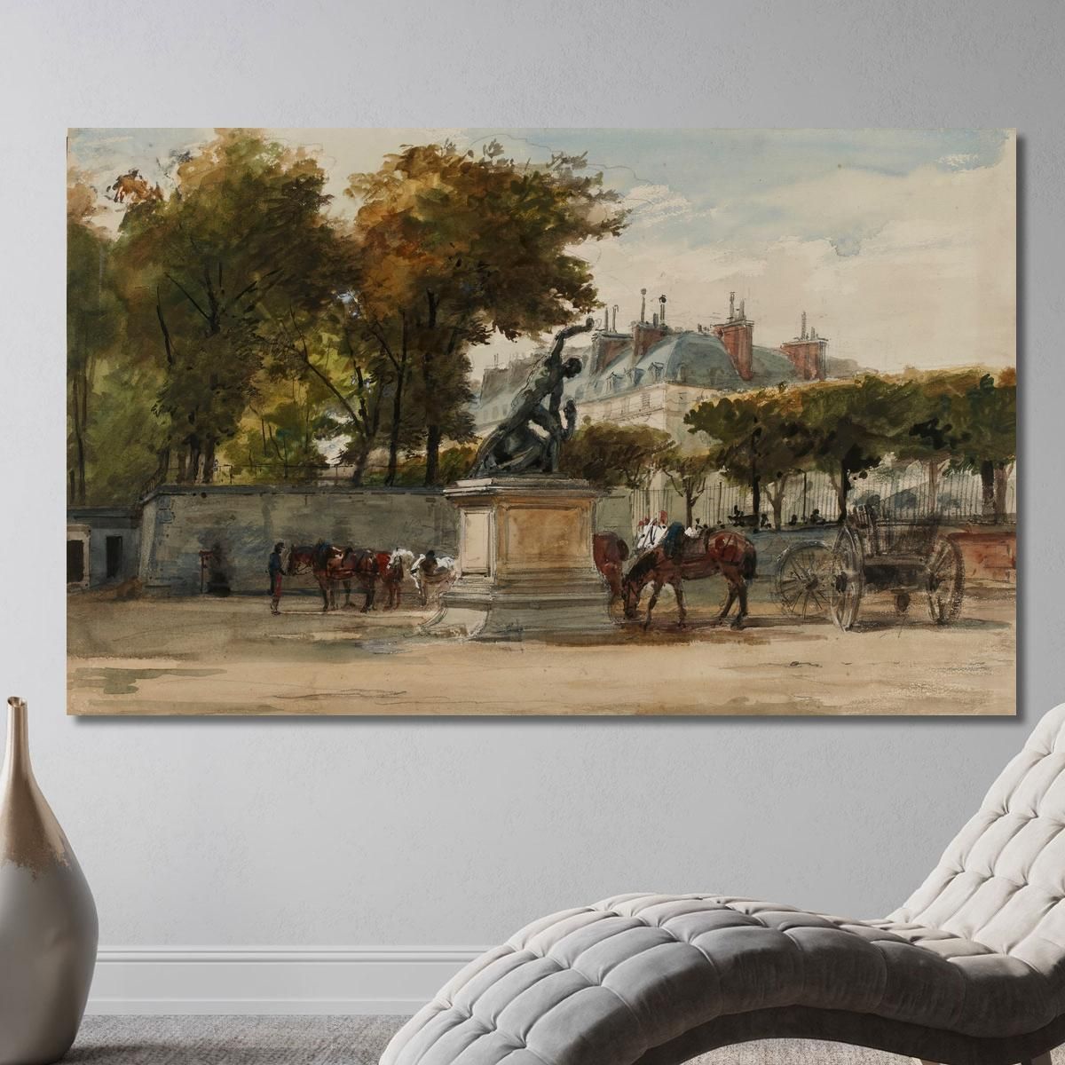 Artillerymen At The Tuileries July 9 1871 Isidore Pils ipl2 canvas print 