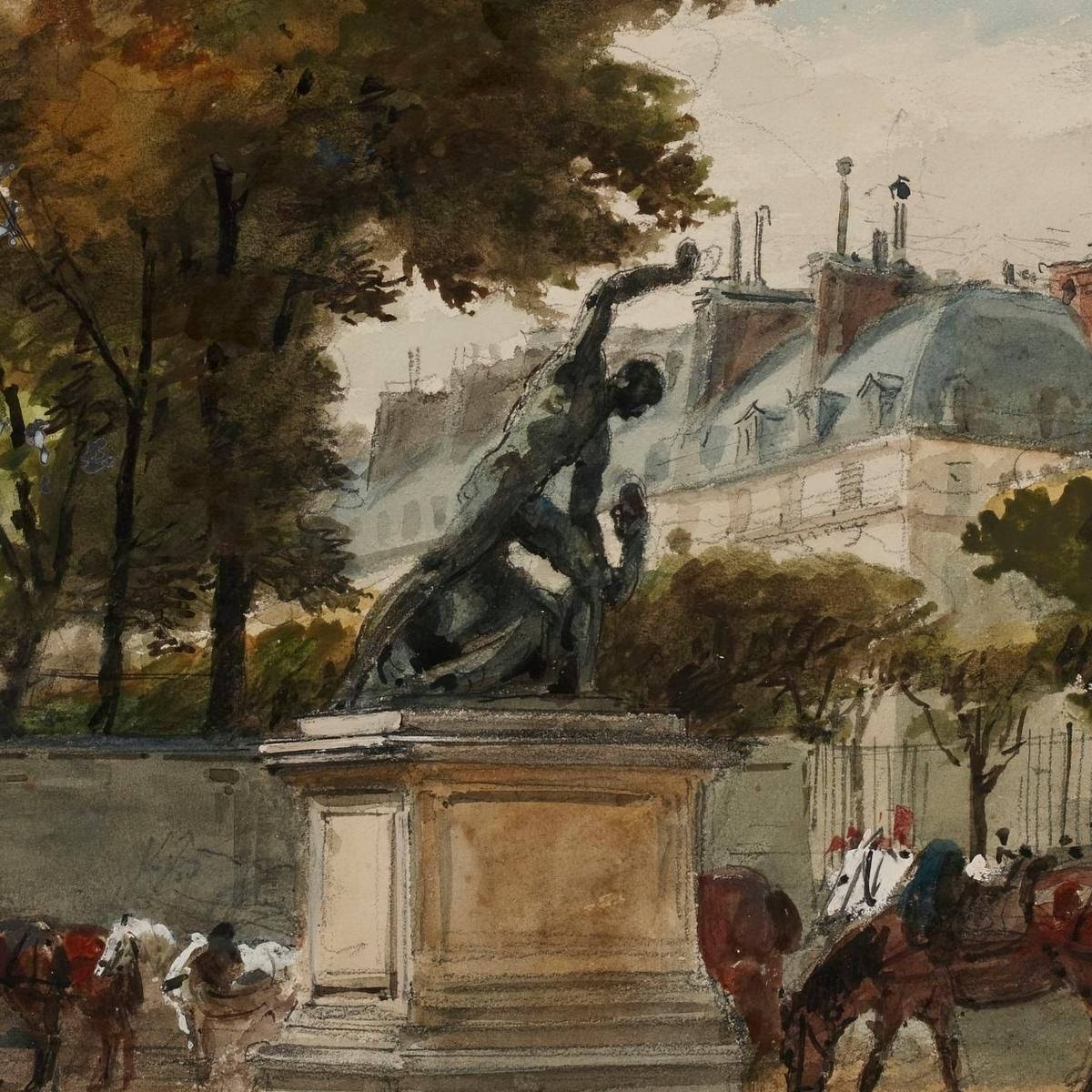 Artillerymen At The Tuileries July 9 1871 Isidore Pils ipl2 canvas print