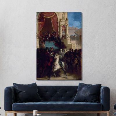 Distribution Of Eagles And Blessing Of The Flags On May 10 1852 At Champ-De-Mars Isidore Pils ipl7 canvas print 
