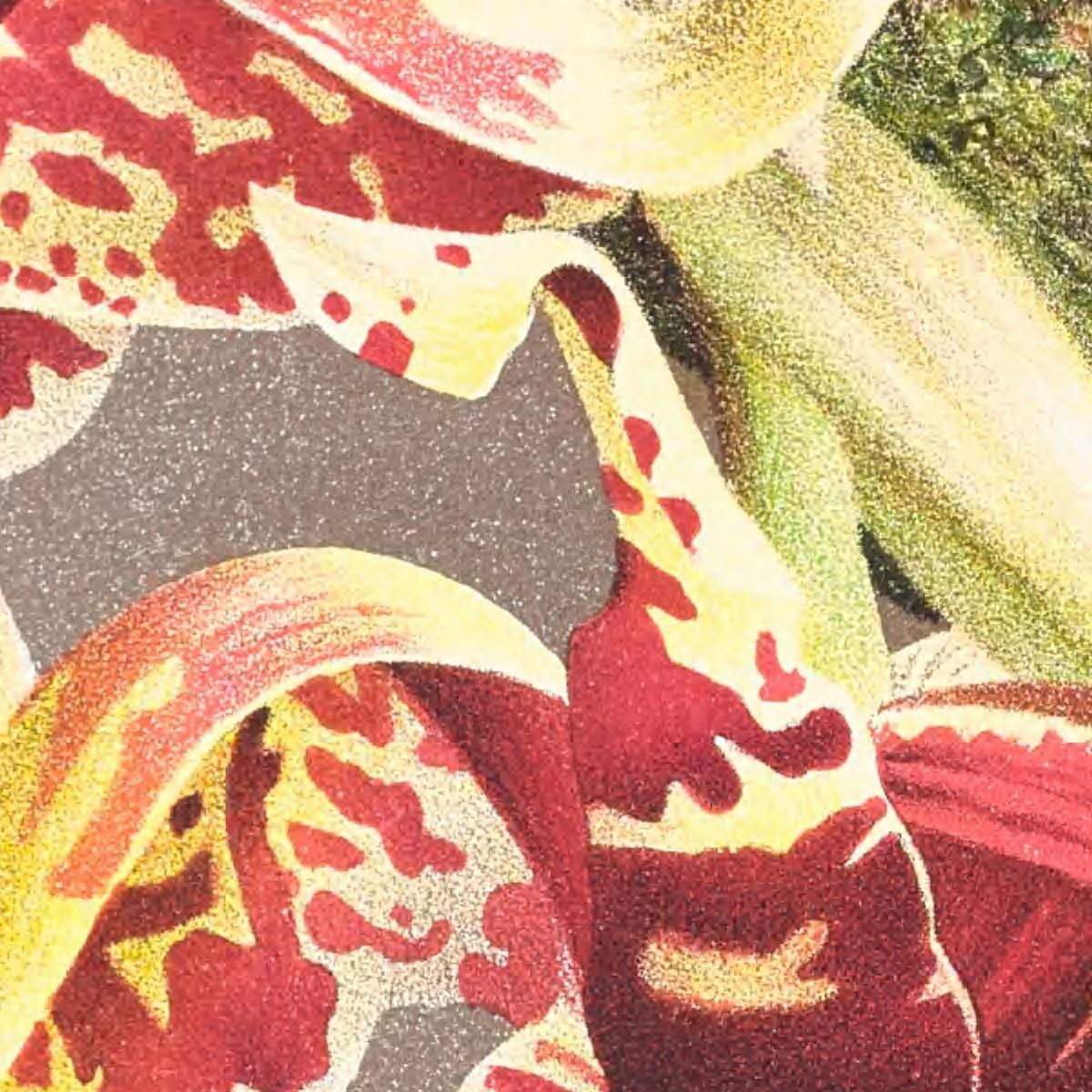 Botanical Illustrations Stanhopea Tigrina Jean Jules Linden jjl153 ภาพพิมพ์บนผ้าใบแคนวาส