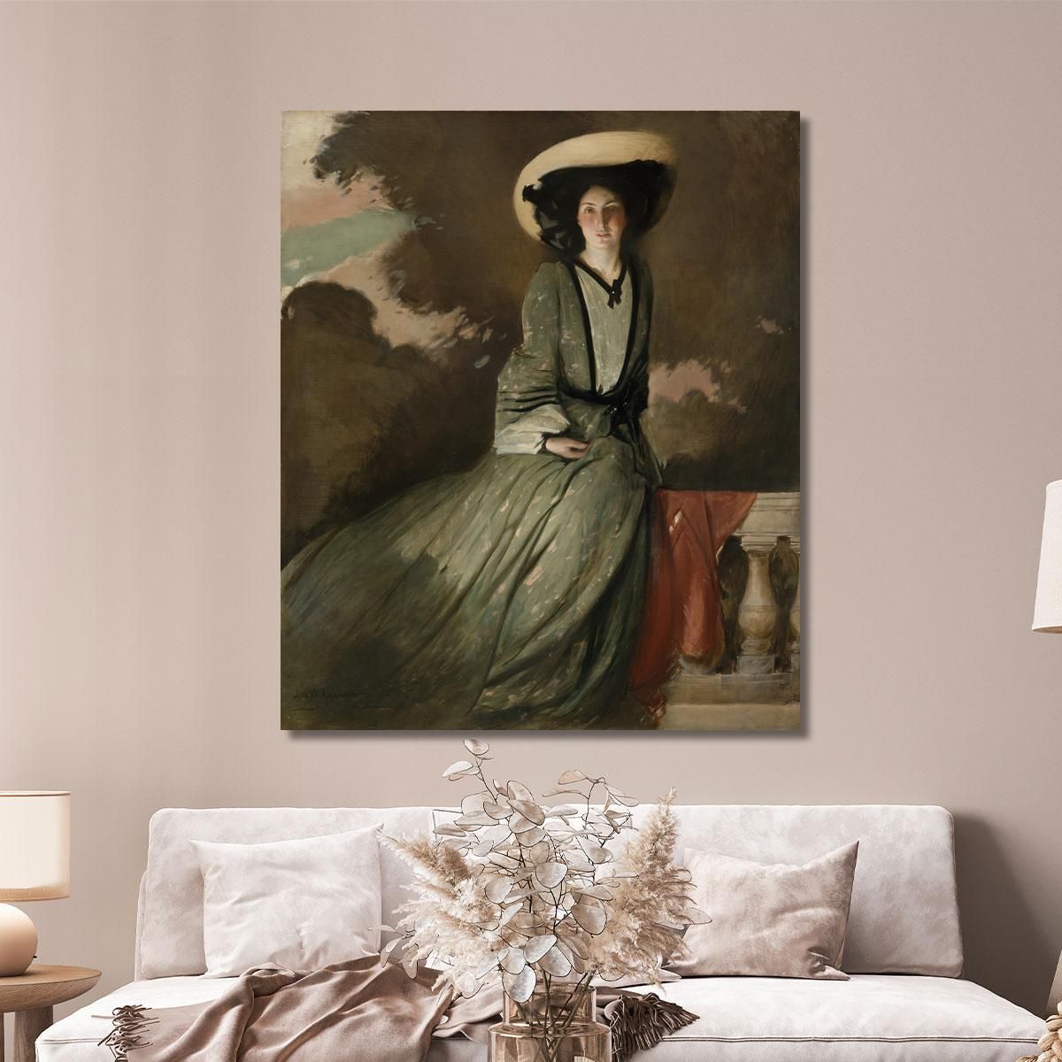 Portrait Of Mrs. John White Alexander John White Alexander jwa16 canvas print 