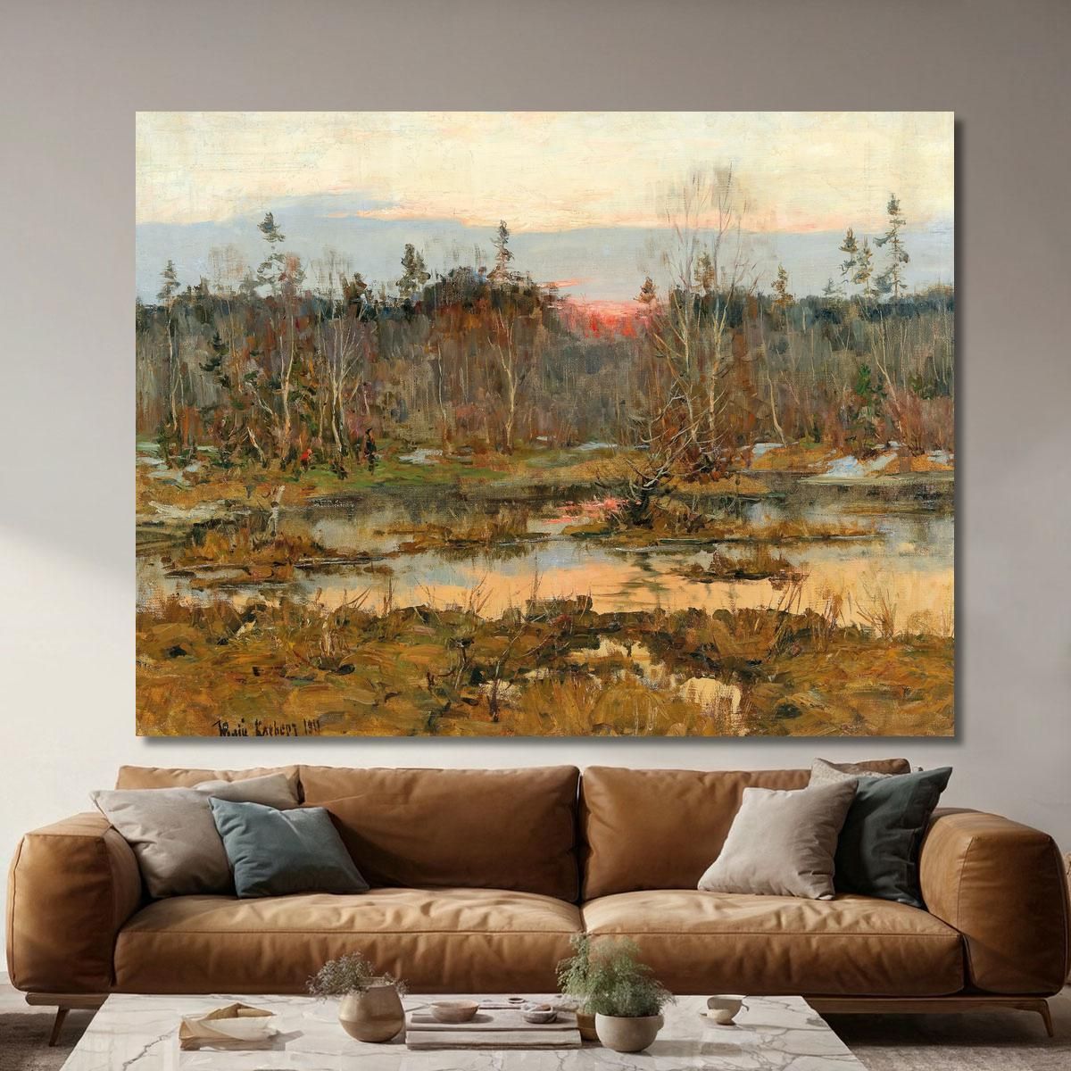 On A Hunt Julius Sergius Klever jsk14 canvas print 