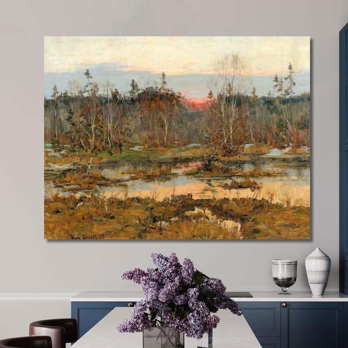 On A Hunt Julius Sergius Klever jsk14 canvas print 