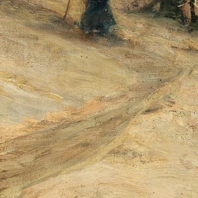 The Hut Of The Herb-Woman In Full Moon Julius Sergius Klever jsk21 canvas print