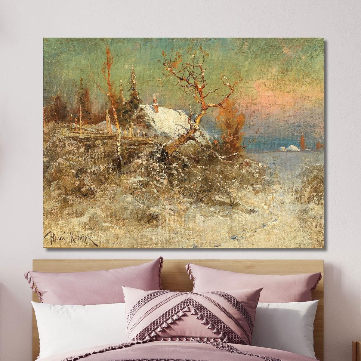 Winter On The Baltic Coast Julius Sergius Klever jsk28 canvas print 