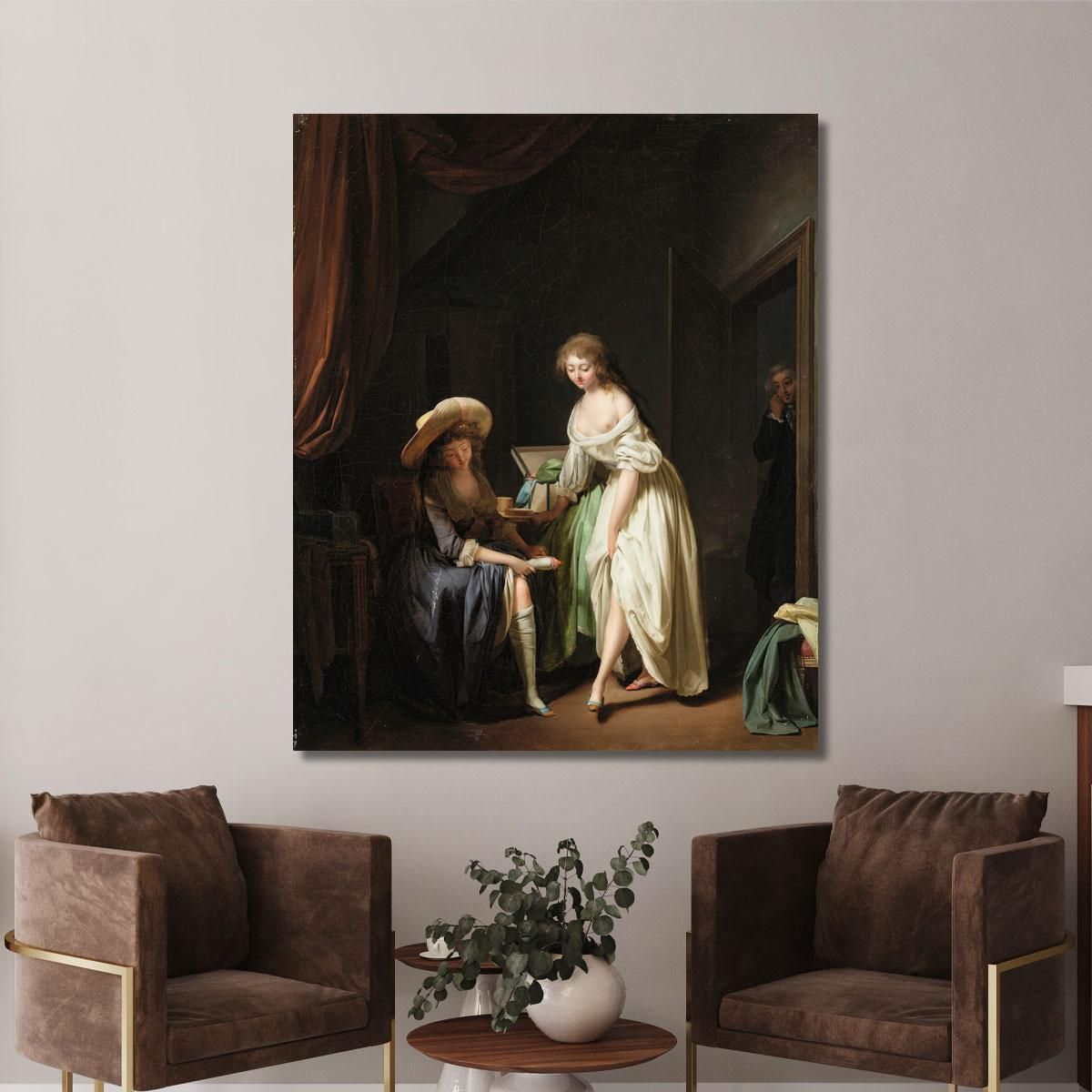 Comparing Little Feet Louis Léopold Boilly llb3 canvas print 