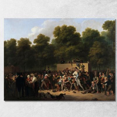 Distribution Of Wine And Food At The Champs-Élysées On The Occasion Of The King'S Festival Louis Léopold Boilly llb5 canvas pri
