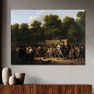 Distribution Of Wine And Food At The Champs-Élysées On The Occasion Of The King'S Festival Louis Léopold Boilly llb5 canvas pri
