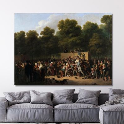 Distribution Of Wine And Food At The Champs-Élysées On The Occasion Of The King'S Festival Louis Léopold Boilly llb5 canvas pri