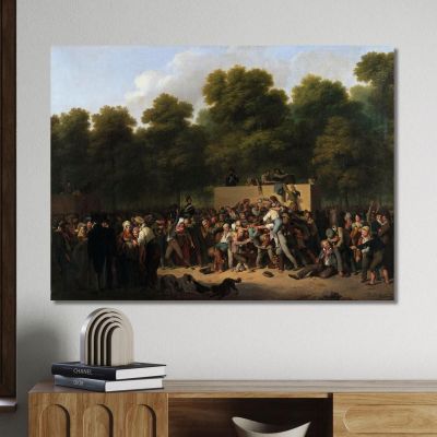 Distribution Of Wine And Food At The Champs-Élysées On The Occasion Of The King'S Festival Louis Léopold Boilly llb5 canvas pri