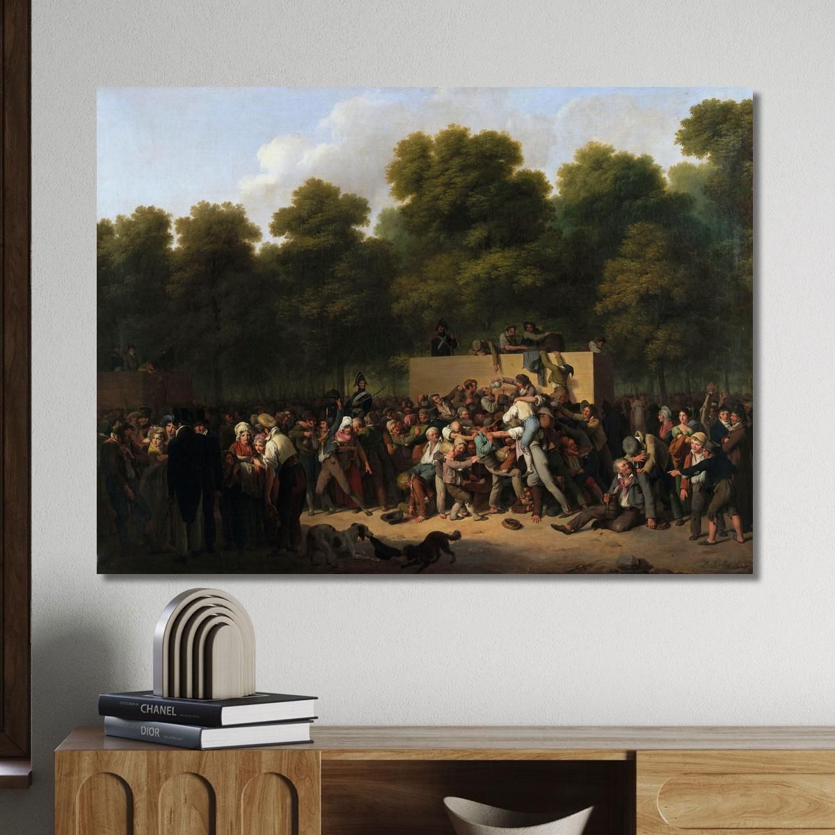 Distribution Of Wine And Food At The Champs-Élysées On The Occasion Of The King'S Festival Louis Léopold Boilly llb5 canvas pri