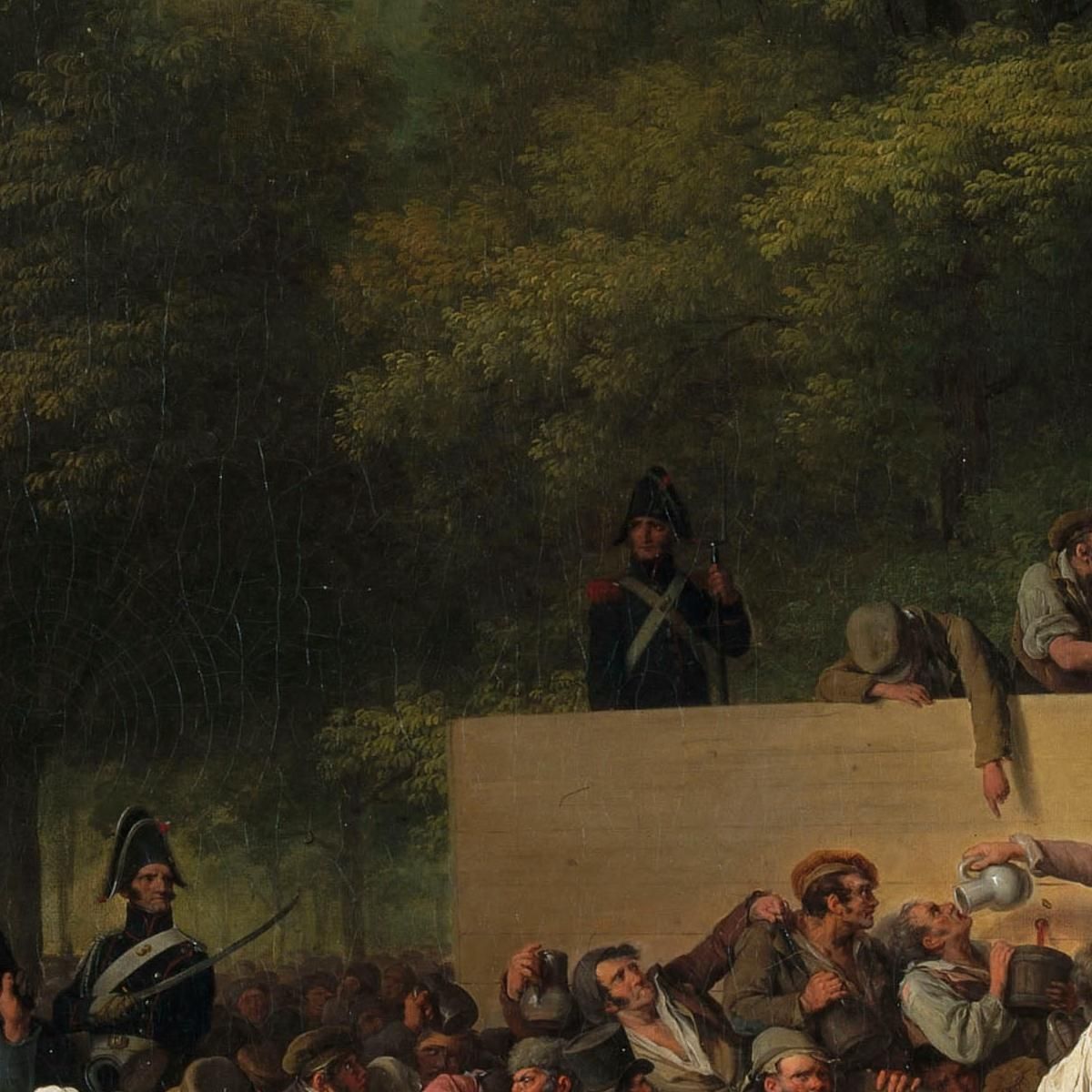 Distribution Of Wine And Food At The Champs-Élysées On The Occasion Of The King'S Festival Louis Léopold Boilly llb5 canvas pri