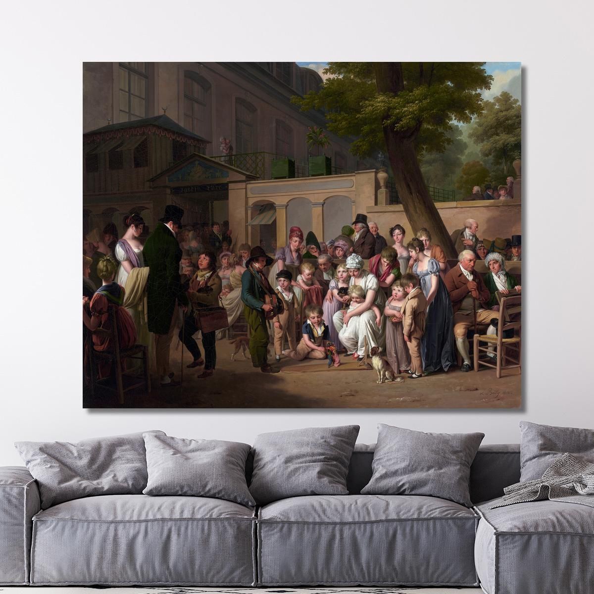 Entrance To The Jardin Turc Louis Léopold Boilly llb6 canvas print 