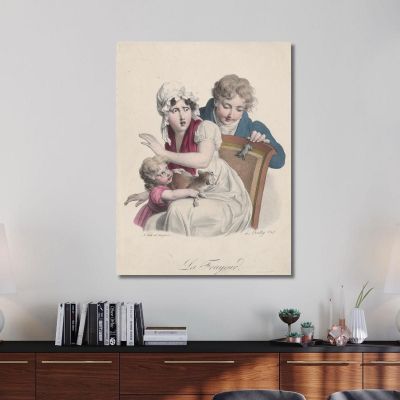 Fear Louis Léopold Boilly llb7 canvas print 