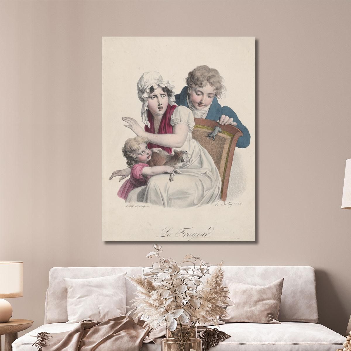 Fear Louis Léopold Boilly llb7 canvas print 