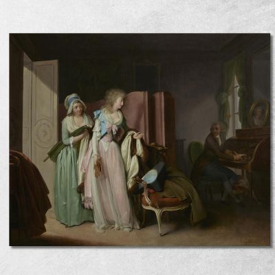 The Visit Returned Louis Léopold Boilly llb13 canvas print 