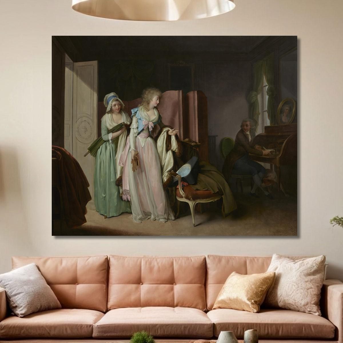 The Visit Returned Louis Léopold Boilly llb13 canvas print 