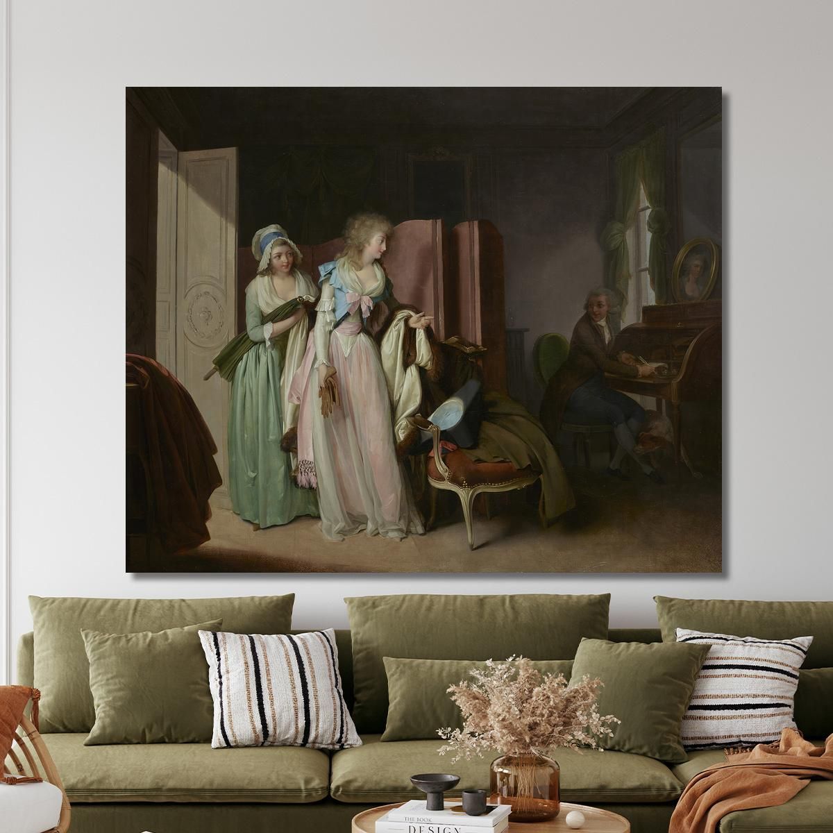 The Visit Returned Louis Léopold Boilly llb13 canvas print 