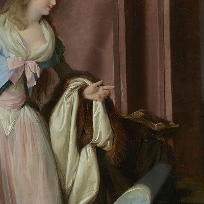 The Visit Returned Louis Léopold Boilly llb13 canvas print