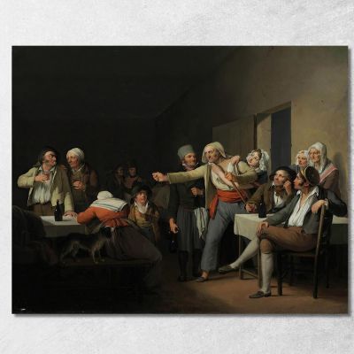 Men Arguing Louis Léopold Boilly llb19 canvas print 