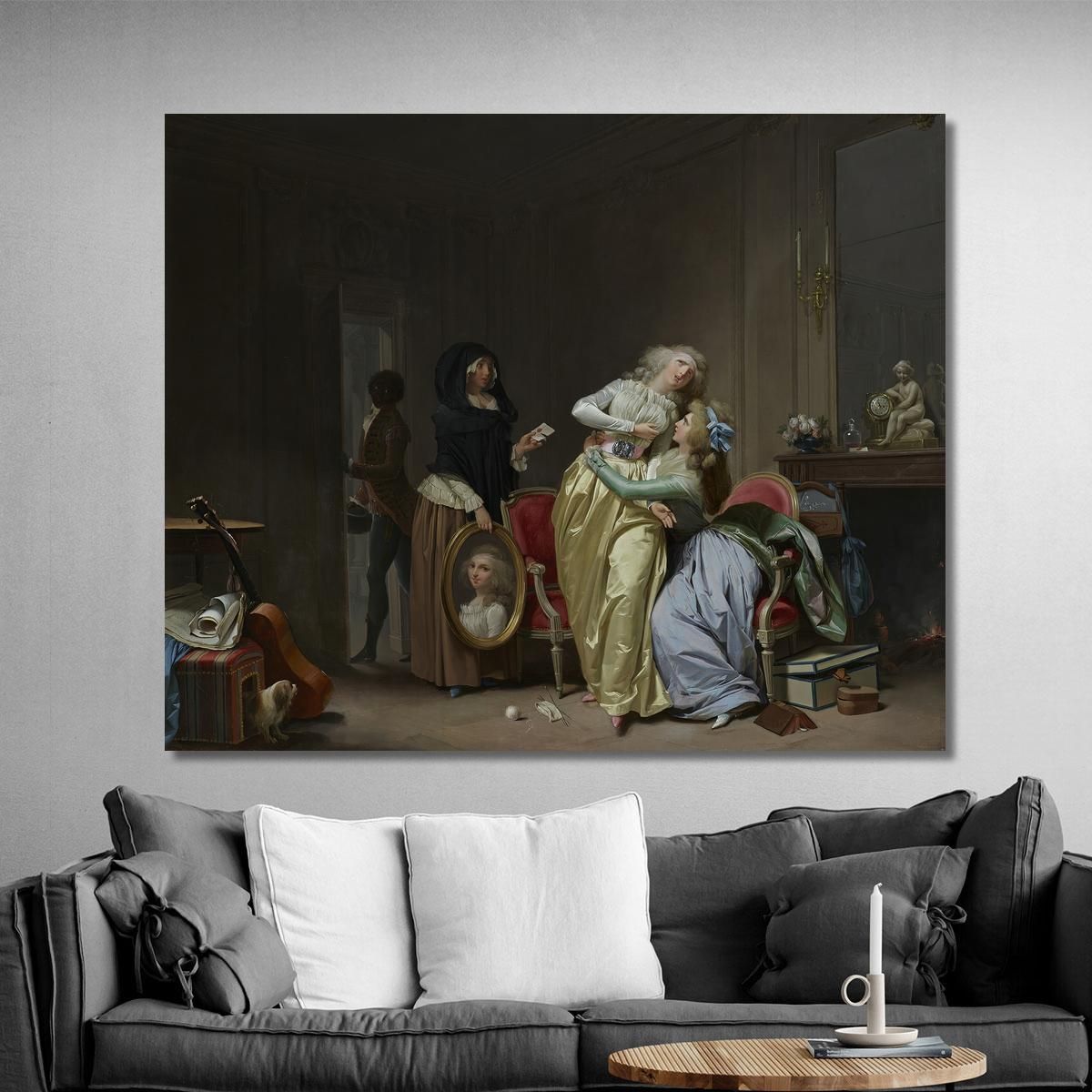 The Sorrows Of Love Louis Léopold Boilly llb20 canvas print 