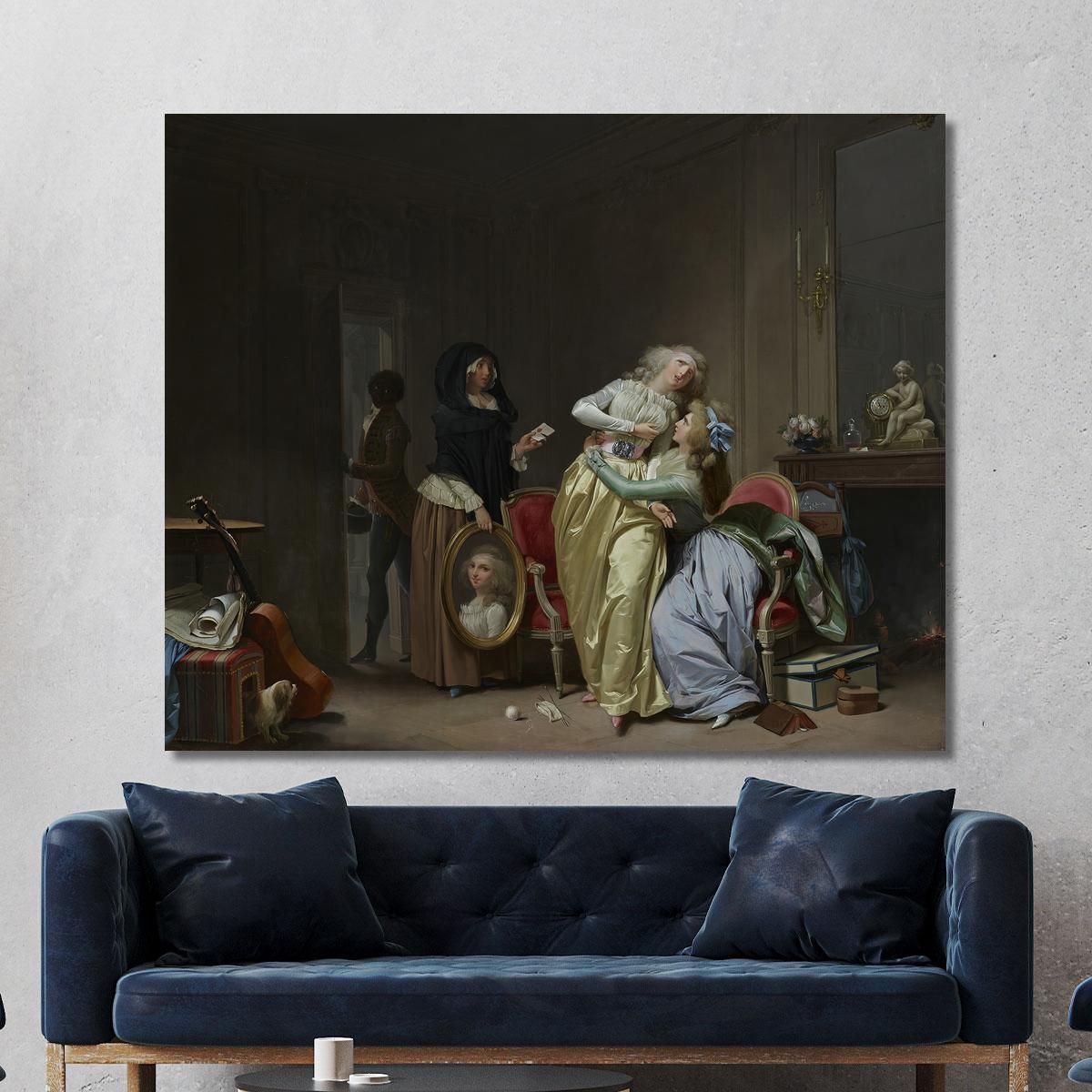 The Sorrows Of Love Louis Léopold Boilly llb20 canvas print 