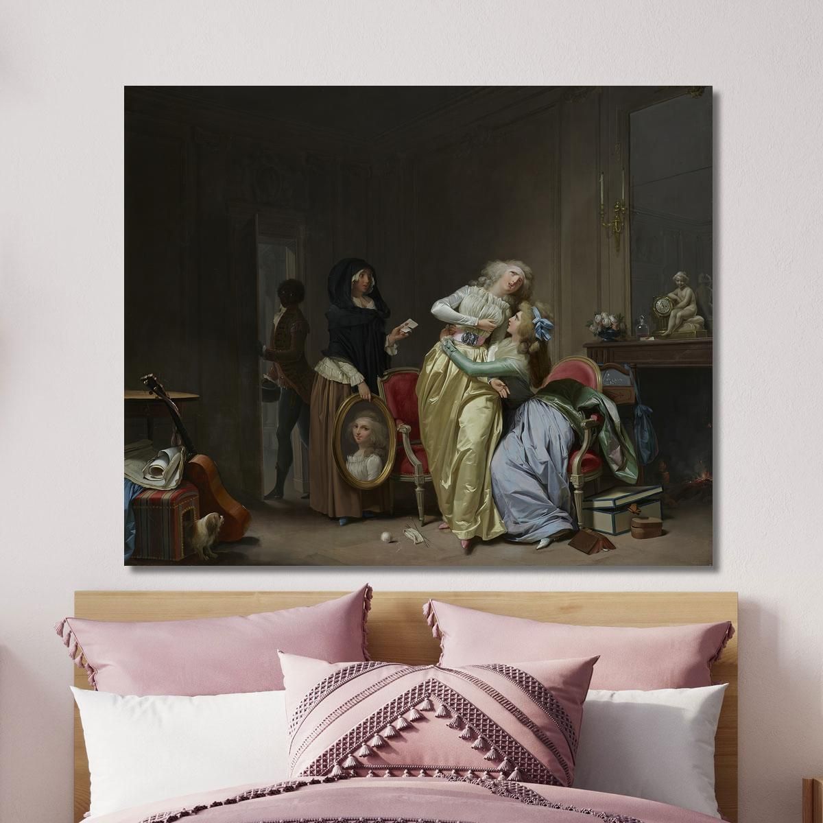 The Sorrows Of Love Louis Léopold Boilly llb20 canvas print 