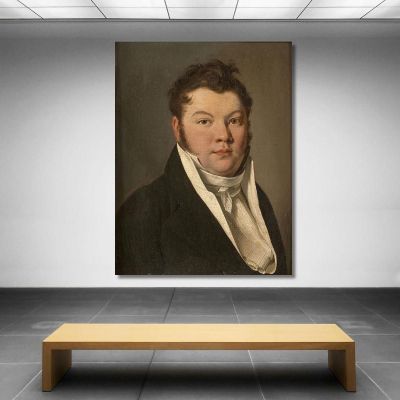 Portrait Of A Man In A Black Jacket Louis Léopold Boilly llb33 canvas print 