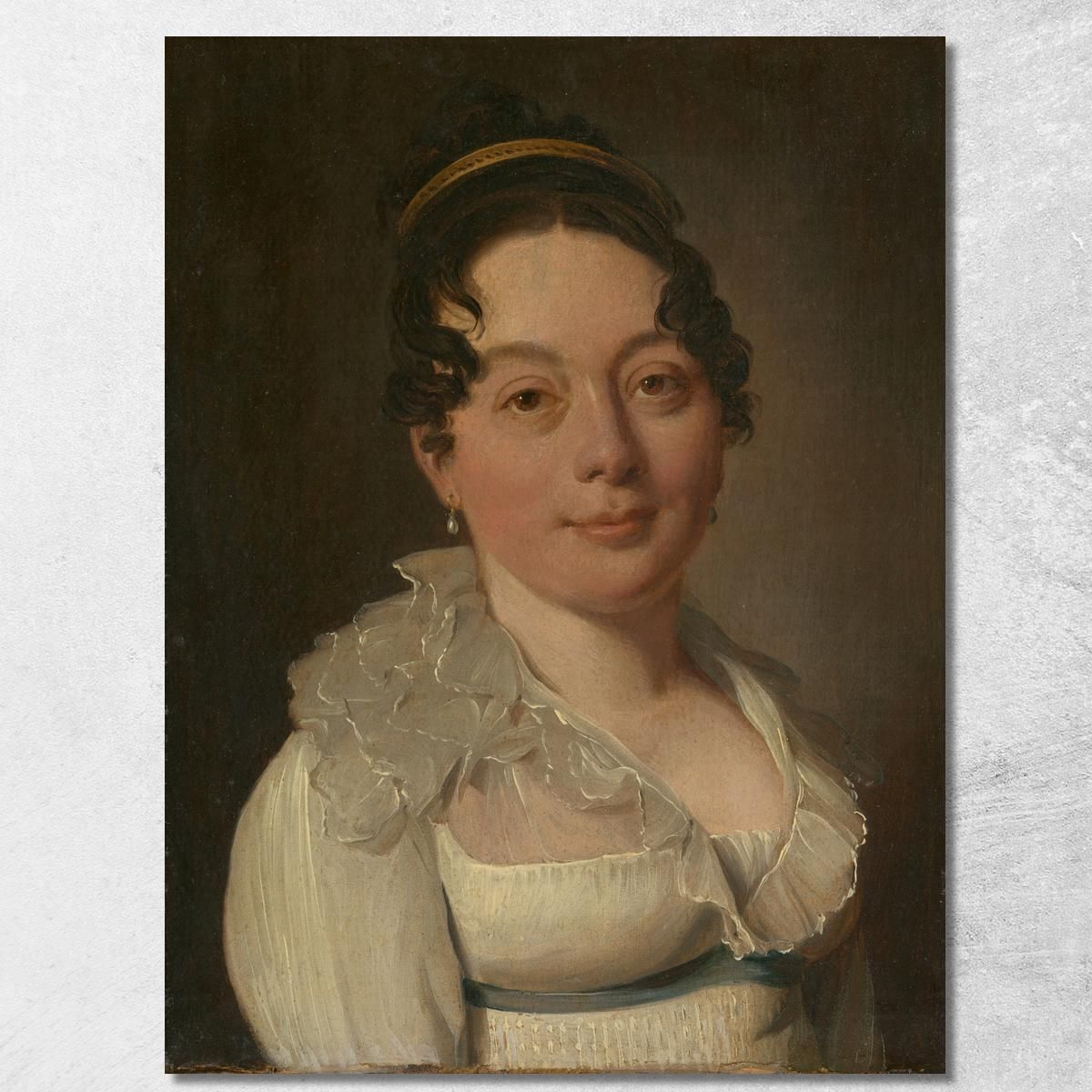 Portrait Of A Woman Louis Léopold Boilly llb42 canvas print  Portrait Of A Woman Louis Léopold Boilly llb42 canvas print