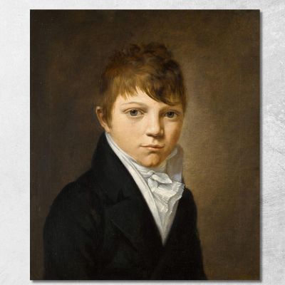 Portrait Of A Young Boy Louis Léopold Boilly llb43 canvas print 