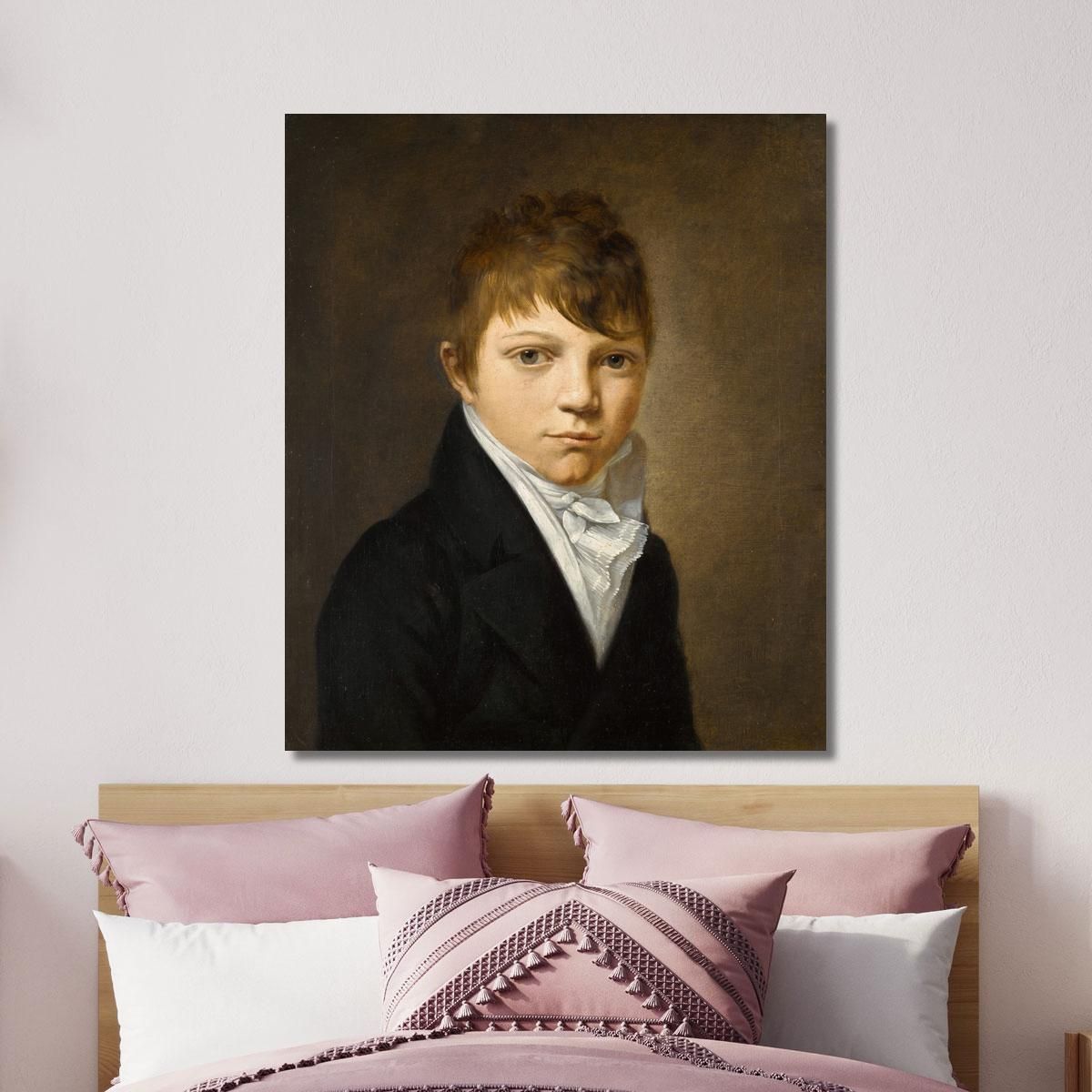 Portrait Of A Young Boy Louis Léopold Boilly llb43 canvas print 