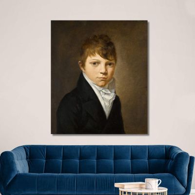 Portrait Of A Young Boy Louis Léopold Boilly llb43 canvas print 
